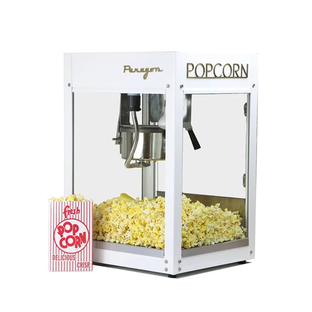 610-20214 Popcorn Machine w/ 4 oz Kettle & White Finish, 120v