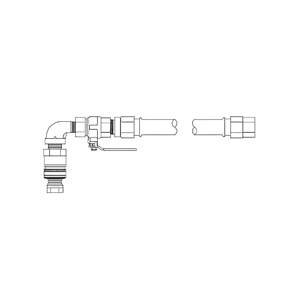 169-B8003102 36" Gas Connector Hose w/ 3/4" Female/Male Couplings
