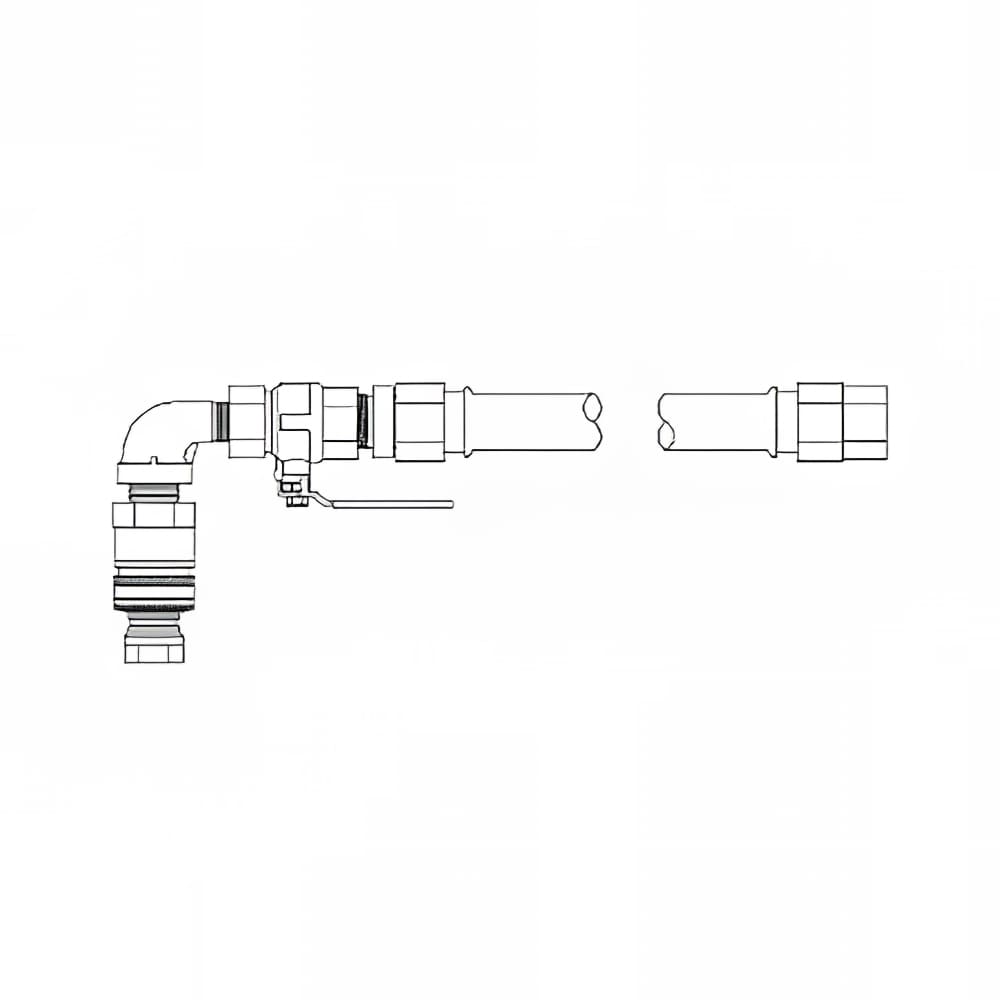 169-B8003103 48" Gas Connector Hose w/ 3/4" Female/Male Couplings