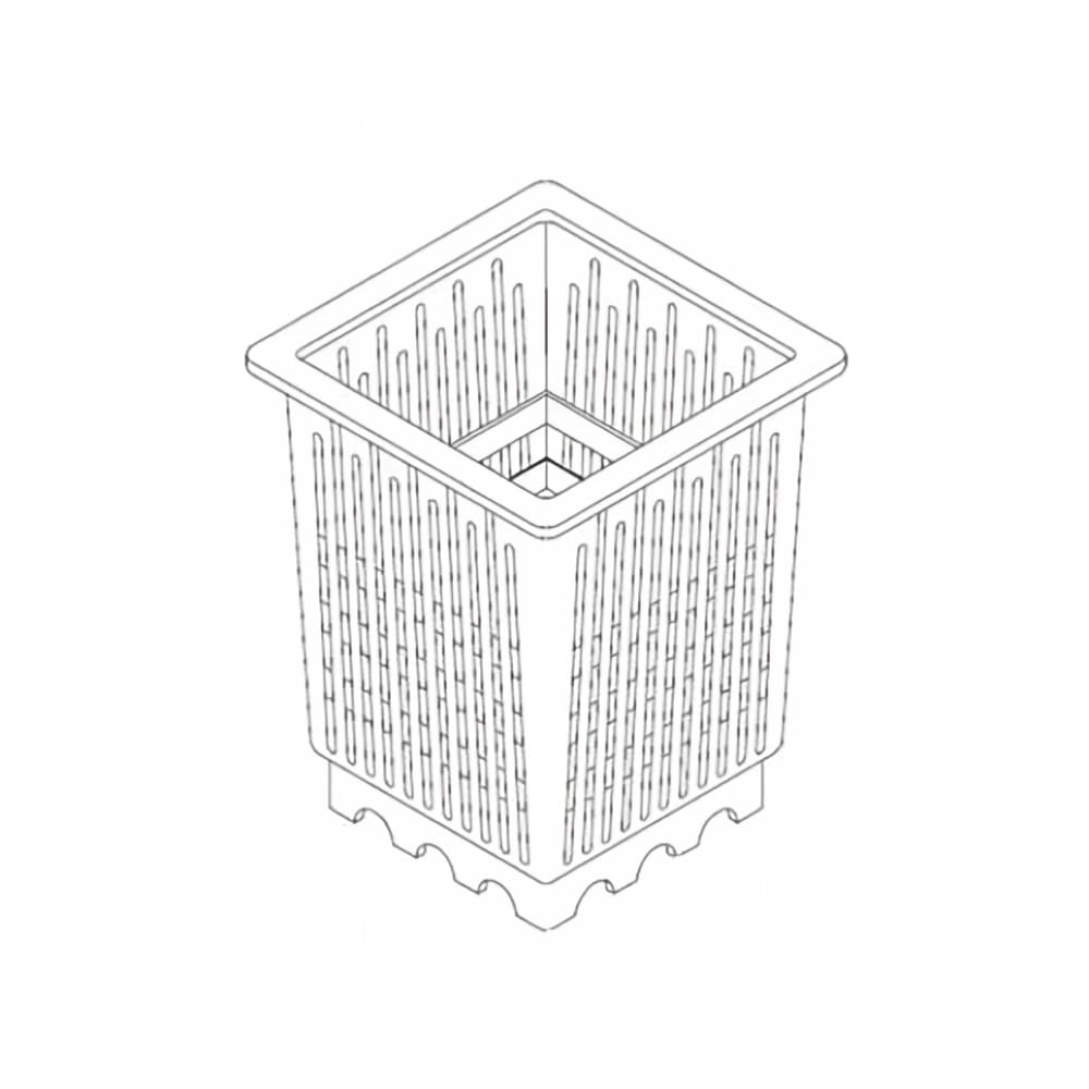 169-P6071998 4" Square Individual Serving Basket