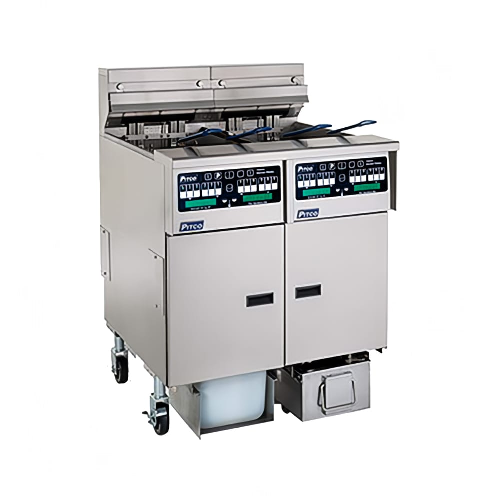 169-SELV14C184FD2083 Electric Fryer - (1) 30 lb & (1) 40 lb Vat, Floor Model, 208v/3ph