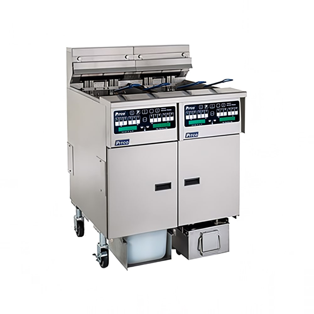 169-SELV14C4FD2083 Electric Fryer - (4) 30 lb Vats, Floor Model, 208v/3ph