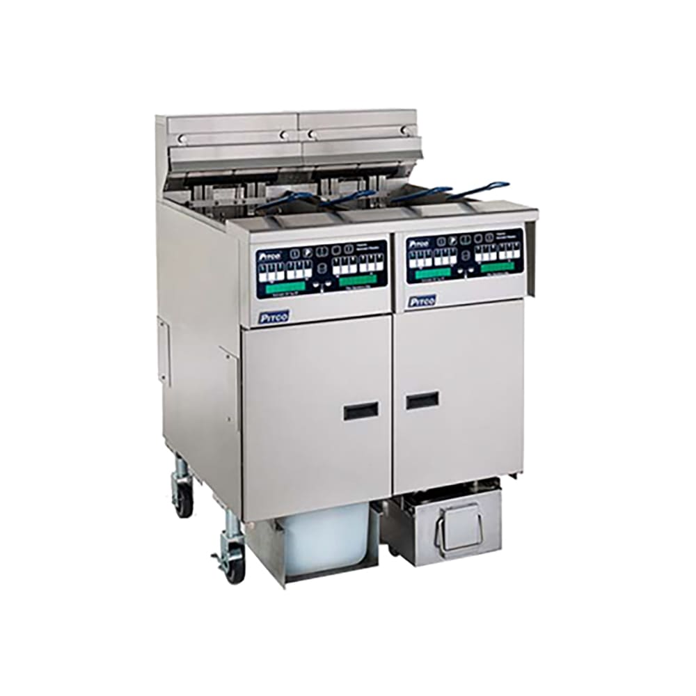 169-SELV14TXCFD2403 Electric Fryer - (2) 15 lb Vats, Floor Model, 240v/3ph