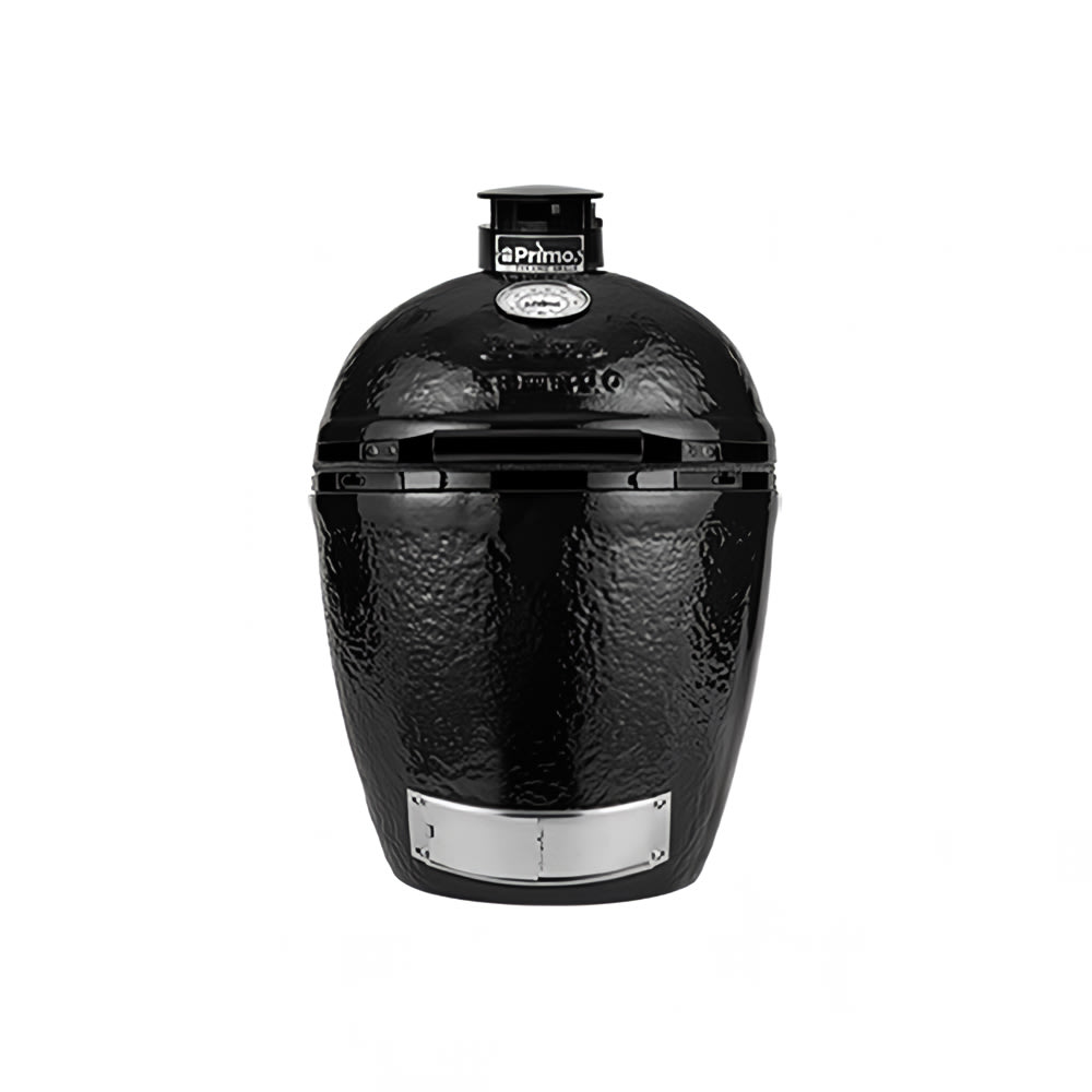 632-PGCRH Round Charcoal Grill w/ Hinged Lid - 18 1/2" Round, Ceramic, Black (PRM771)