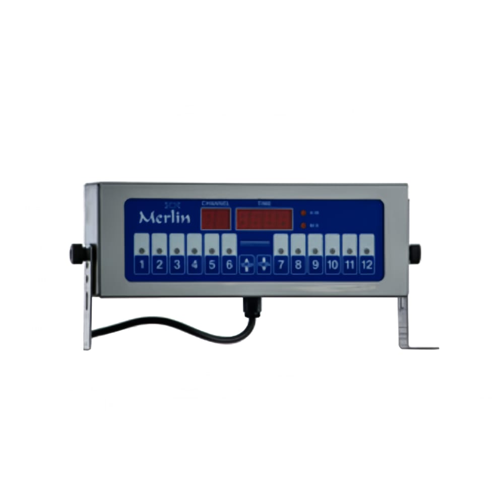 005-741T12 12 Channel Electric Timer, Single Display & Function, 120v
