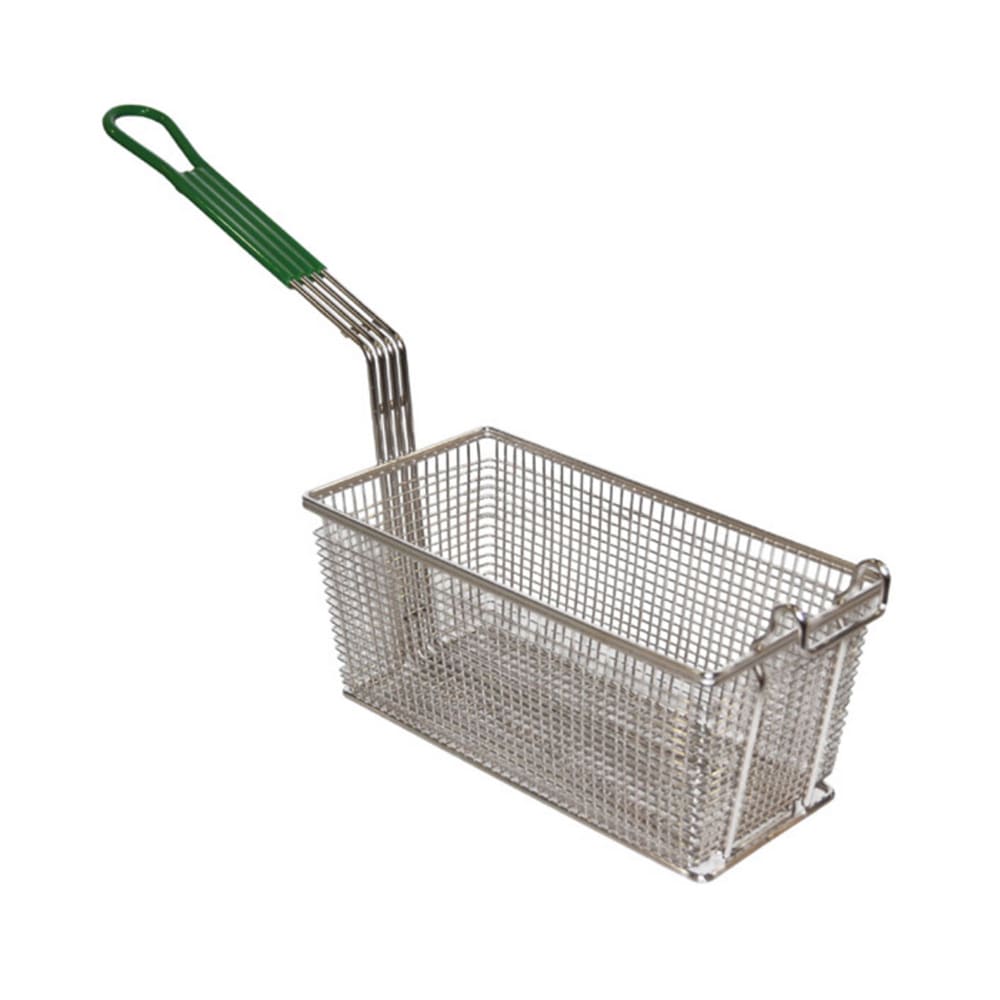 005-77P Fryer Basket w/ Coated Handle & Front Hook, 13 1/4" x 5 5/8" x 5 11/16&quot...