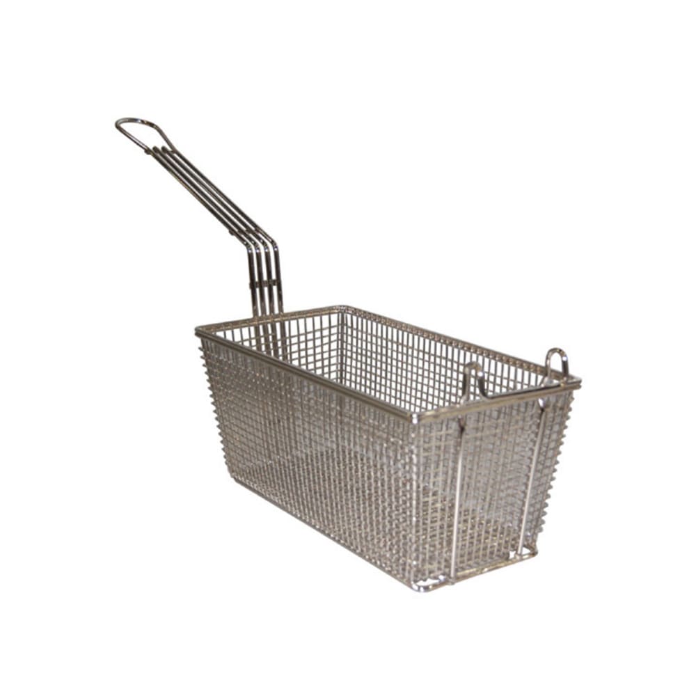 005-678 Fryer Basket w/ Uncoated Handle & Front Hook, 13 1/4" x 6 1/2" x 5 4/5&quot...