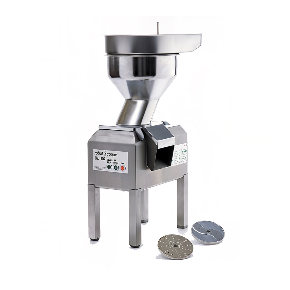 126-CL60BULK Bulk-D Commercial Food Processor w/ Stainless Bulk Hopper & 2 Speeds
