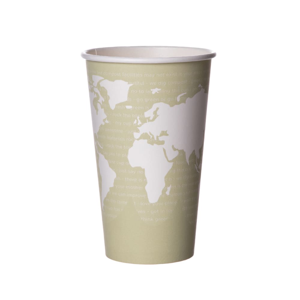 Eco Products World Art™ 16 oz Disposable Hot Cup - PLA, Printed (EP ...