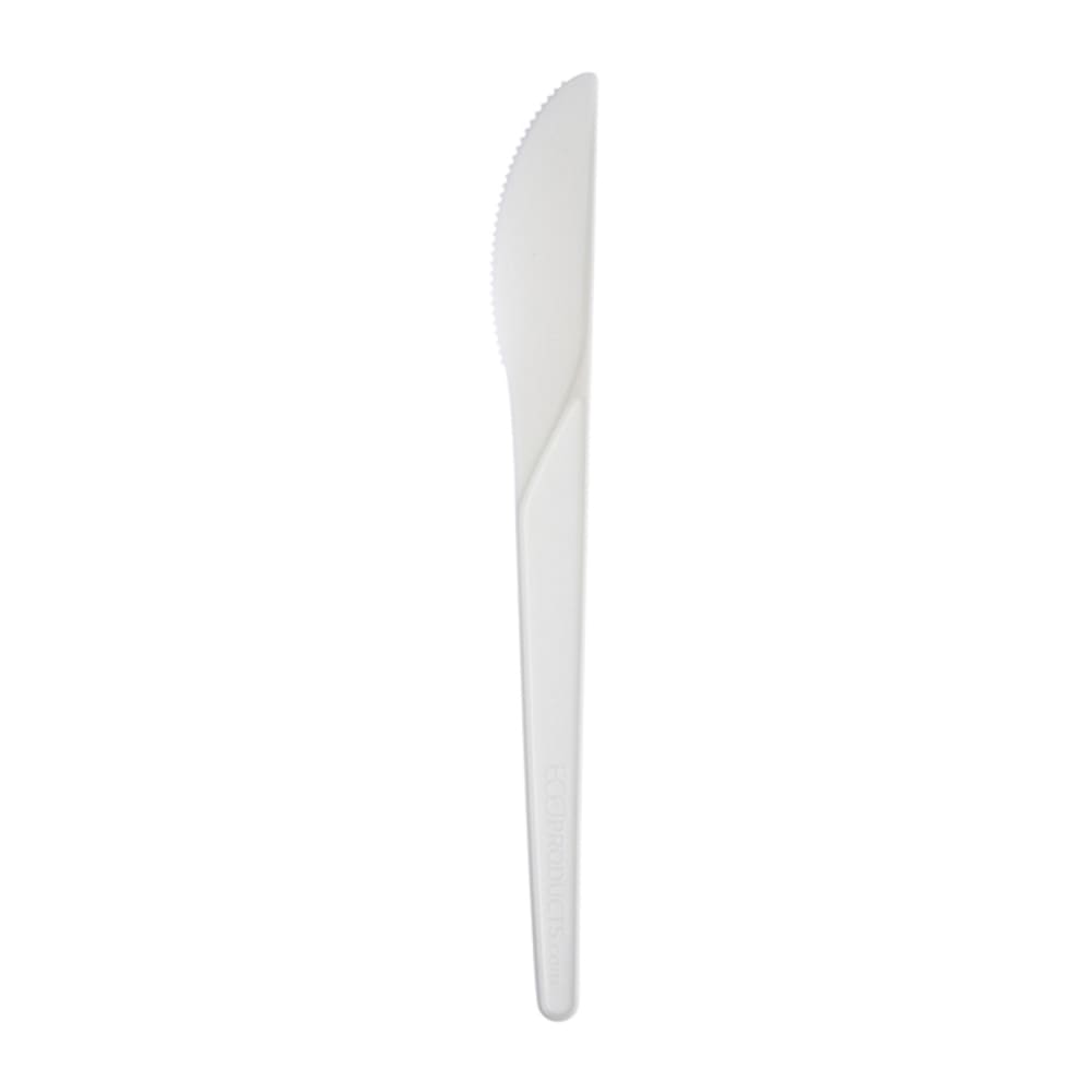 188-EPS011 6" Plantware® Disposable Knife - PLA, White