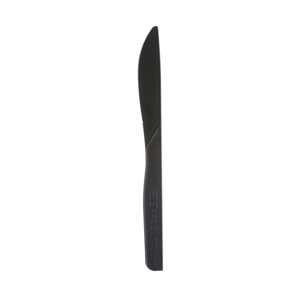 188-EPS111 6" BlueStripe™ Disposable Knife - Polystyrene, Black