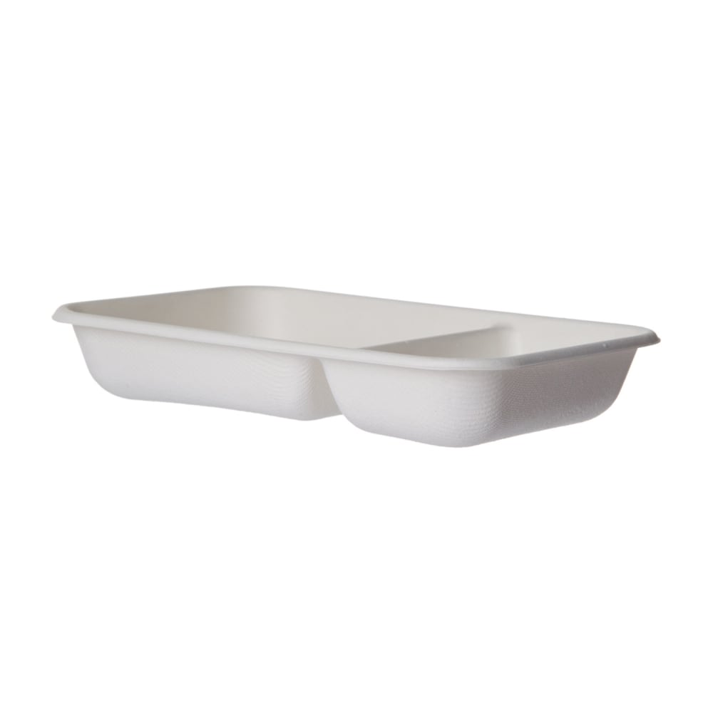 188-EPSCRC242NFA 24 oz Rectangular Vanguard® WorldView™ Take-Out Container - Molded Fiber, White