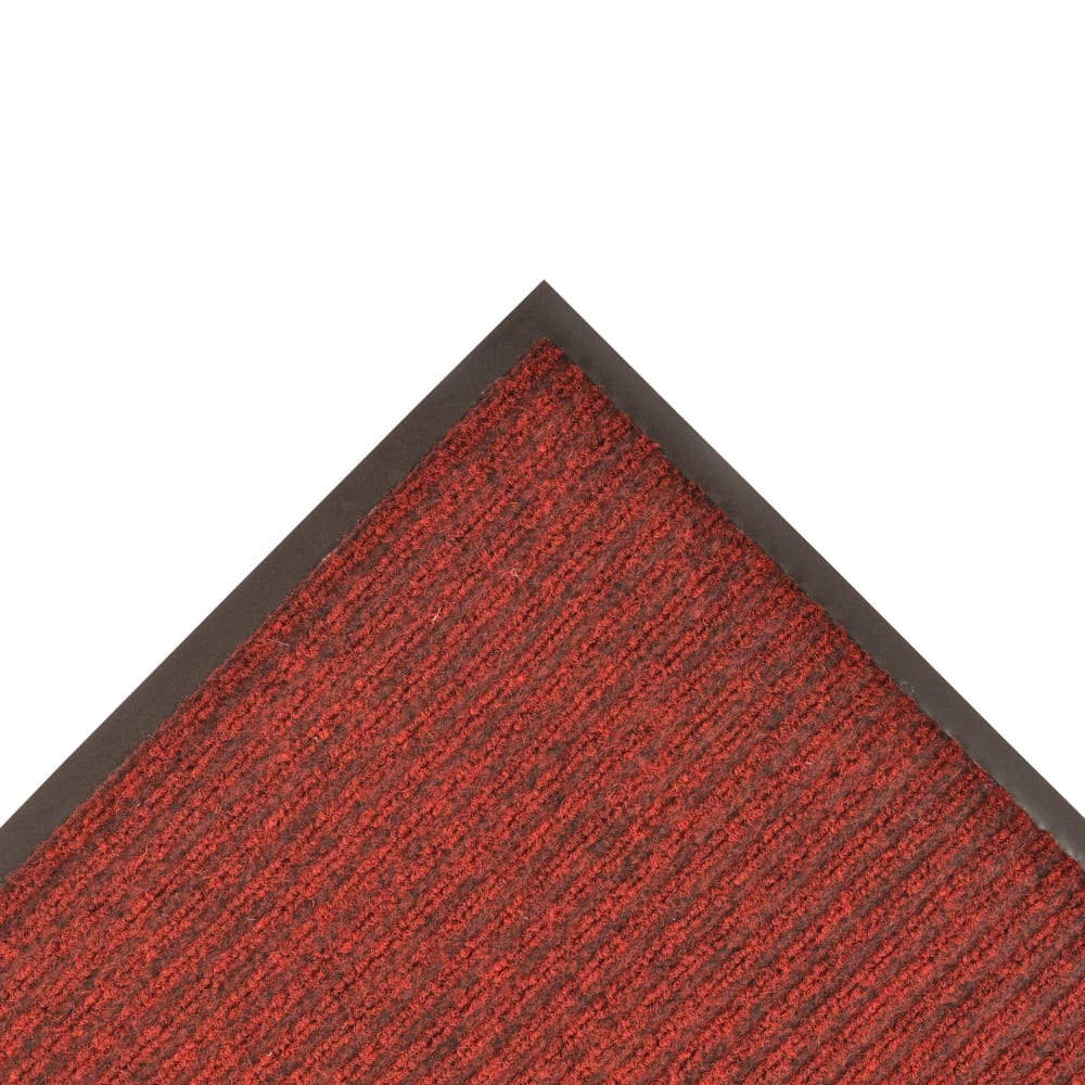 195-109S0310RB Brush Step® Entrance Scraper Floor Mat, 3' x 10', 3/8" Thick, Red