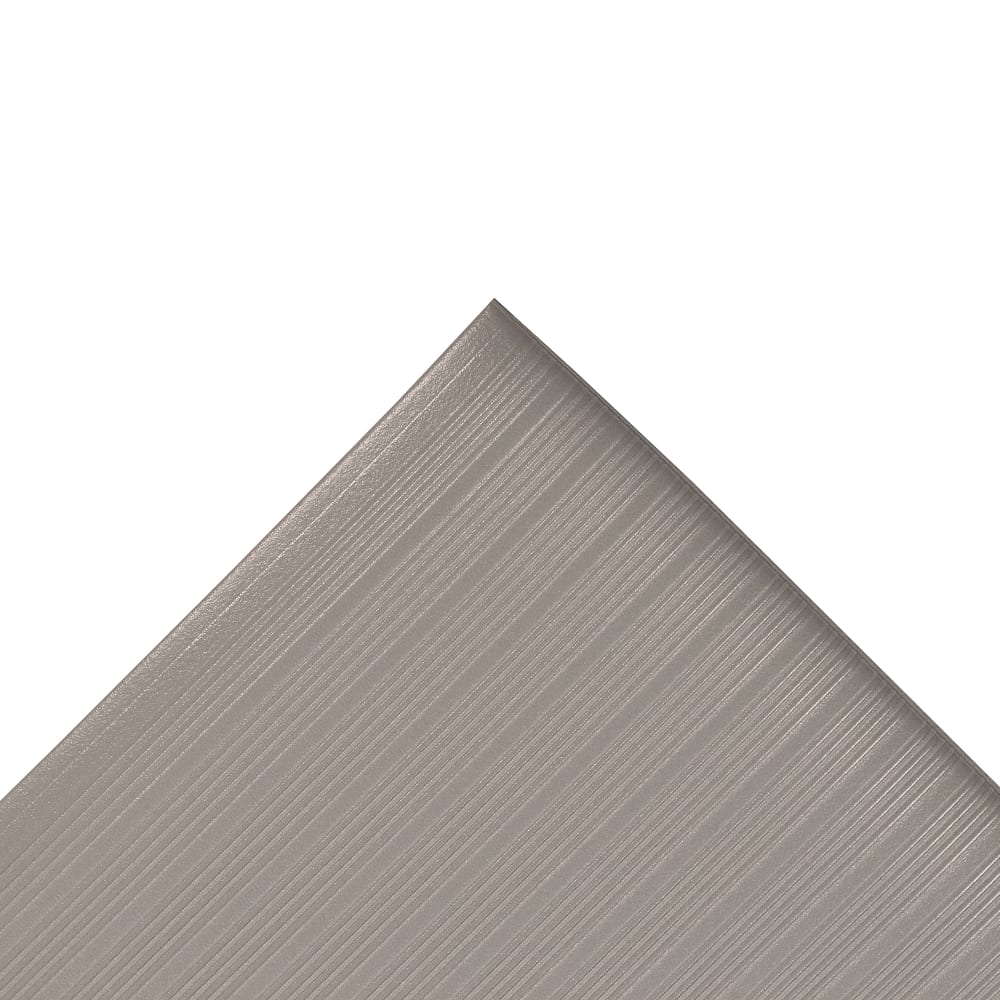 195-410R0348GY Airug® Anti-Fatigue Floor Mat - 4' x 60', 3/8" Thick, Gray