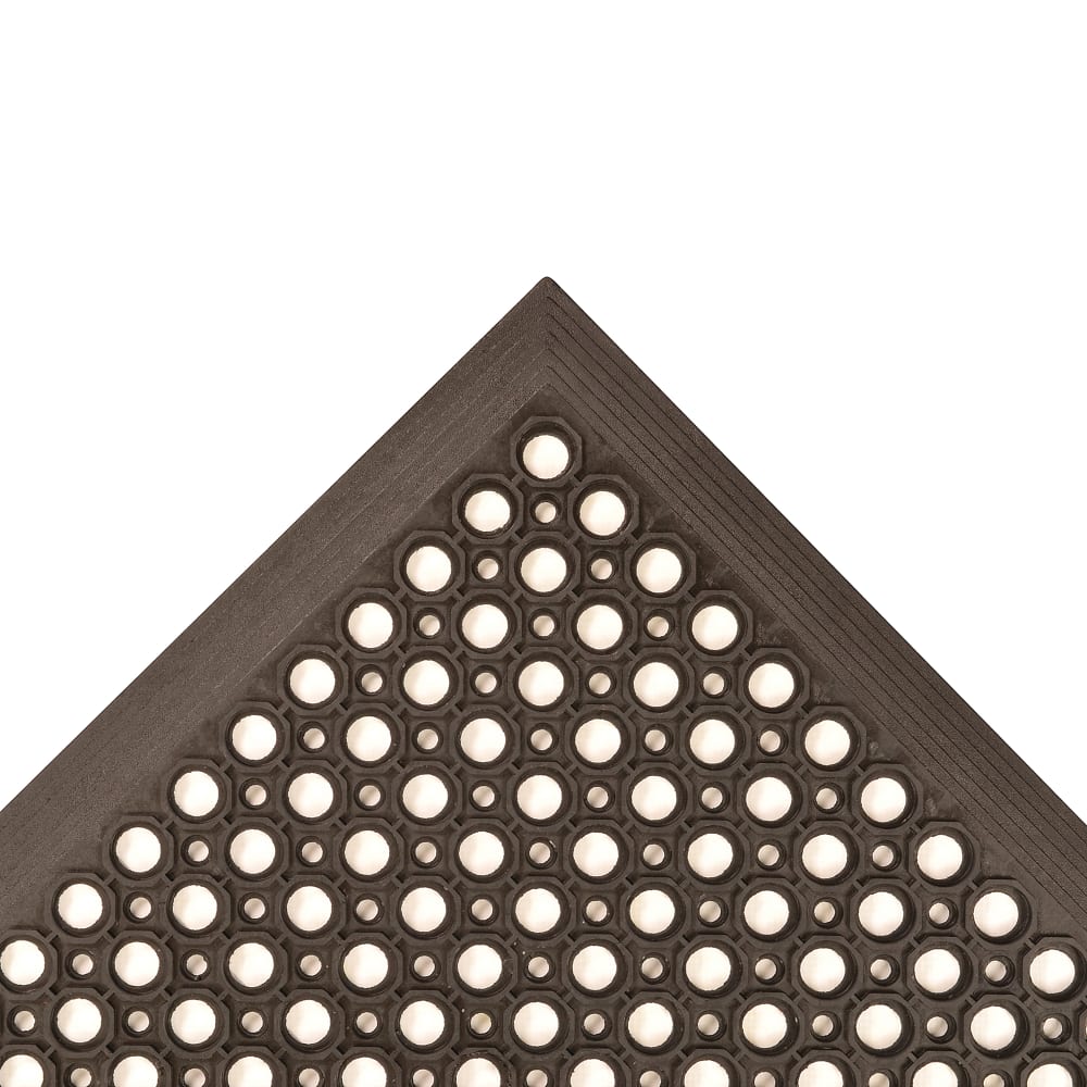 195-562S0310BL Sanitop® Grease-Resistant Floor Mat, 3' x 10', 1/2" Thick, Black