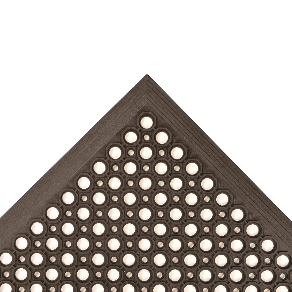 195-562S0315BL Sanitop® Grease-Resistant Floor Mat, 3' x 15', 1/2" Thick, Black