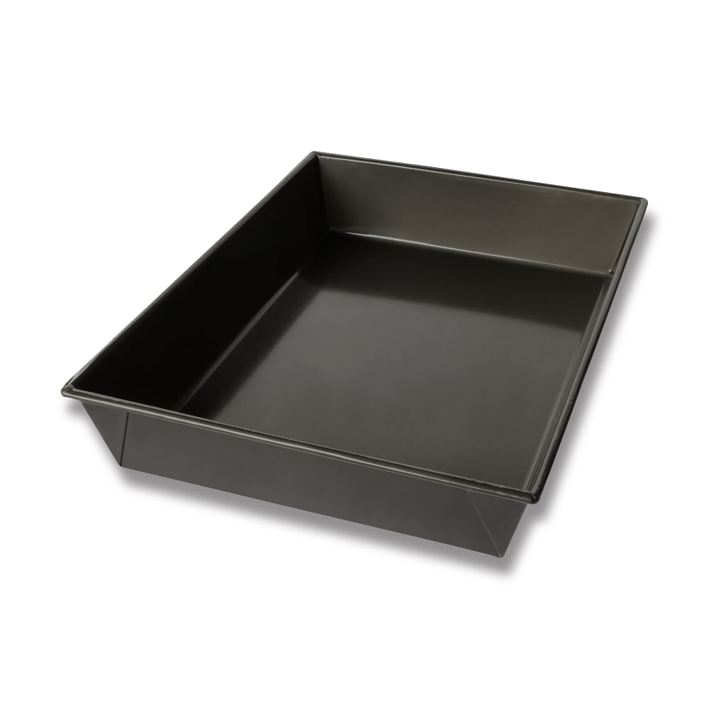 225-91025 Rectangular Detroit Style Pizza Pan - 14 1/4" x 10 1/8", Steel