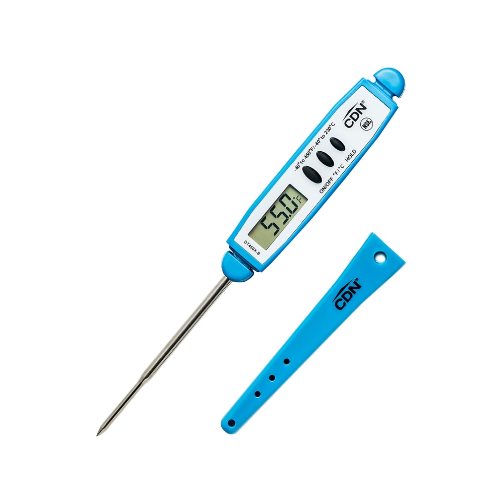 837-DT450XB Digital Pocket Thermometer w/ 2 3/4" Stem, -40 to 450°F, Blue