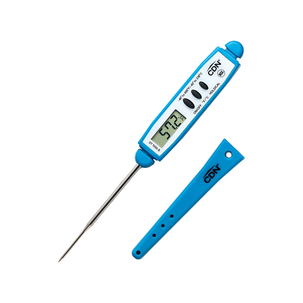 837-DTT450B Digital Pocket Thermometer w/ 2 3/4" Stem, -40 to 450°F, Blue