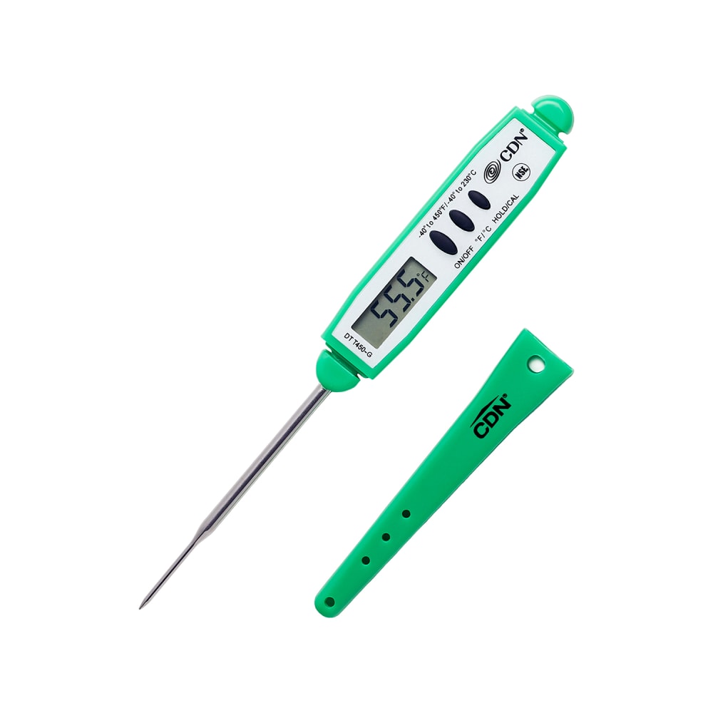 837-DTT450G Digital Pocket Thermometer w/ 2 3/4" Stem, -40 to 450°F, Green