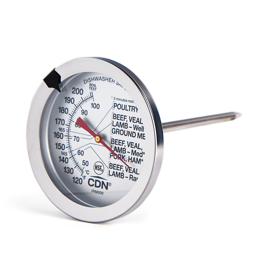 837-IRM200 2" Dial Type Meat Thermometer w/ 5" Stem, 120 to 200°F