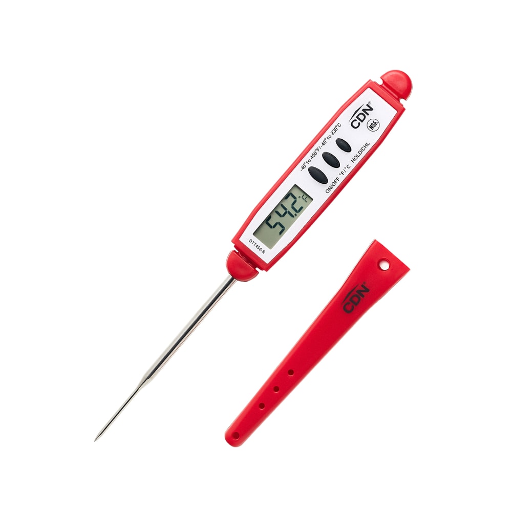 837-DTT450R Digital Pocket Thermometer w/ 2 3/4" Stem, -40 to 450°F, Red