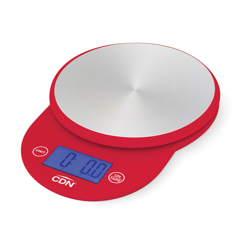 837-SD1104R 11 lb Digital Scale  - 6" x 8 1/8", Red