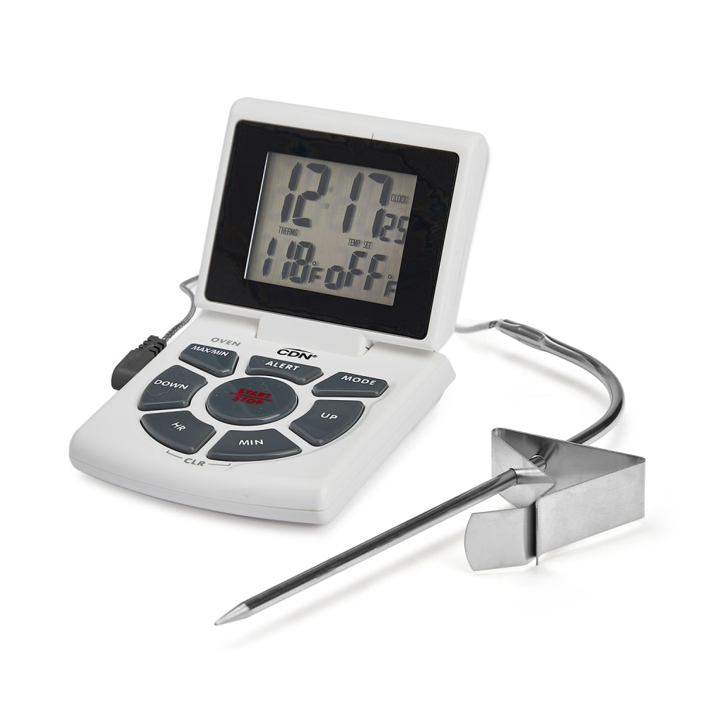 837-DTTCW Digital Thermometer w/ 5 1/2" Stem, 14 to 392°F, White