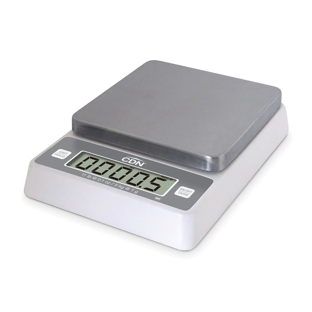 837-SD1114 11 lb Digital Portion Control Scale w/ Removable Platform - 5 3/8" x 5 3/8",...