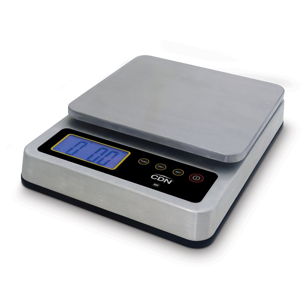 837-SD1110X 11 lb Digital Scale w/ Removable Platform - 7 1/4" x 6 3/4", Silver