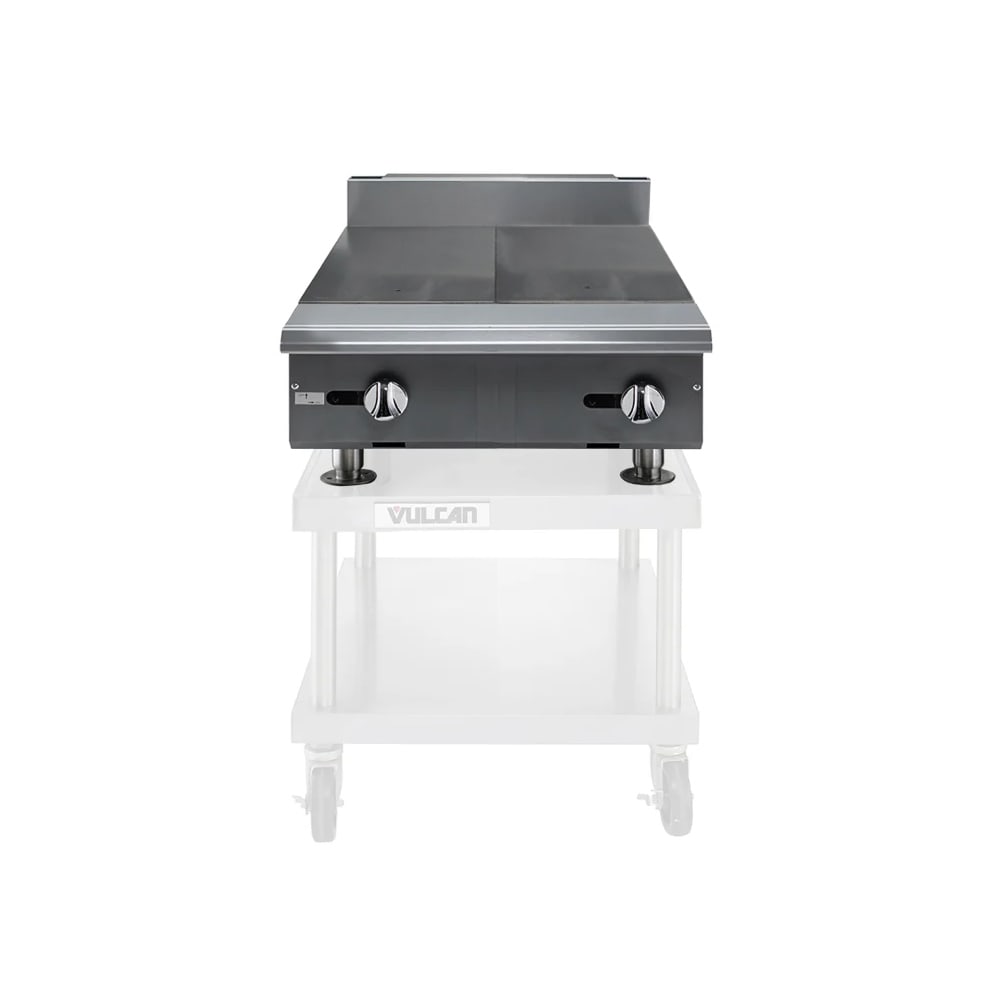 207-V224HLP 24" Gas Range Top w/ 2 Hot Tops - Modular, Liquid Propane