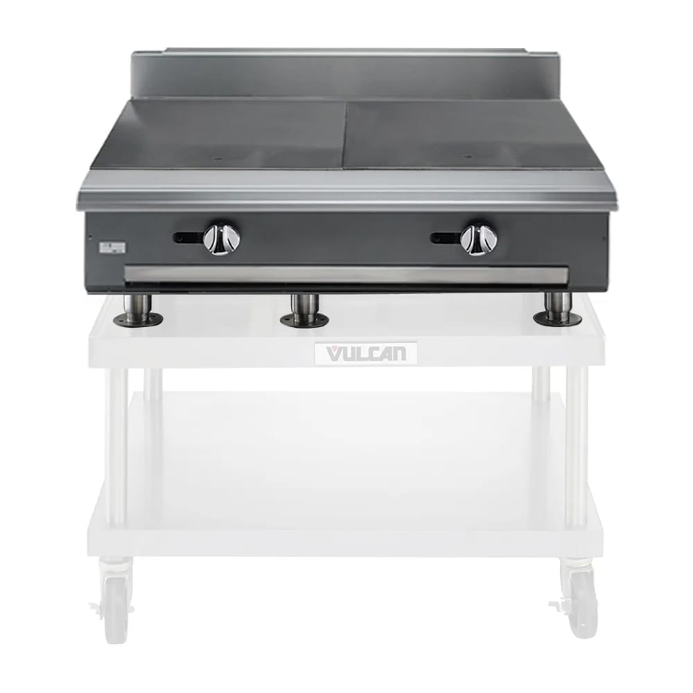 207-V236HLP 36" Gas Range Top w/ 2 Hot Tops - Modular, Liquid Propane