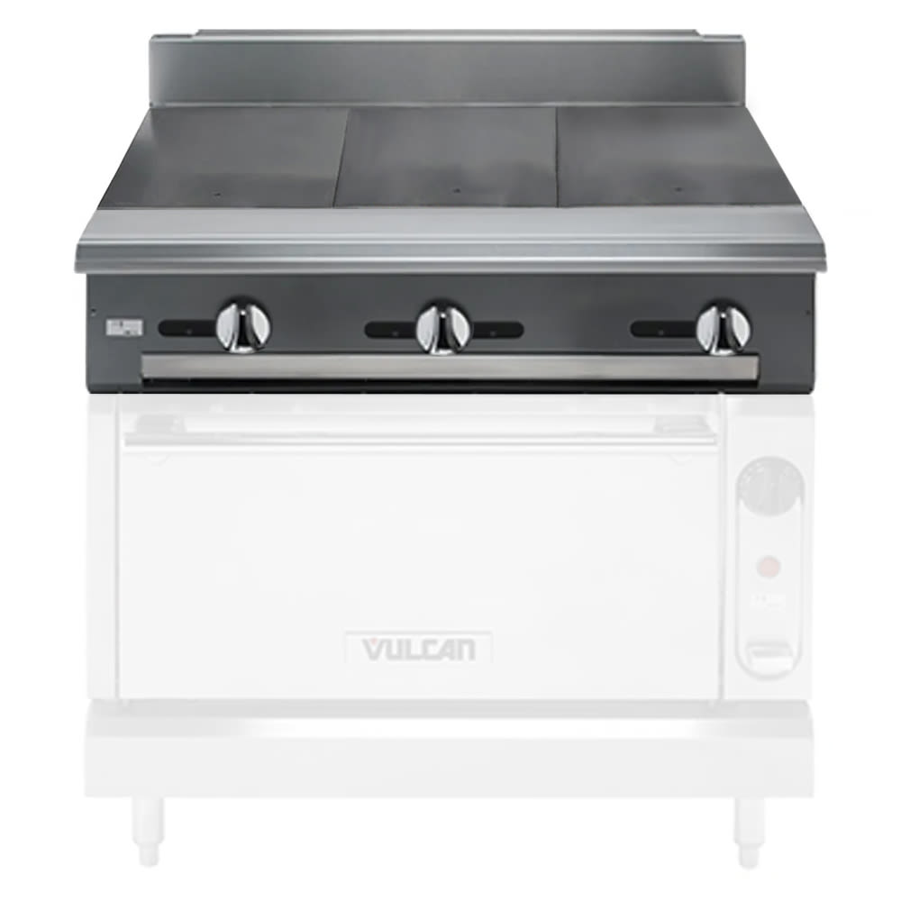 207-V336HNG 36" Gas Range Top w/ (3) Hot Tops - Modular, Natural Gas