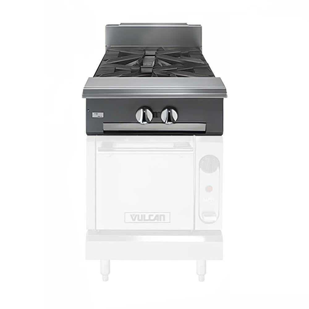 207-V2B12NG 12" 2 Burner Gas Range Top - Modular, Natural Gas