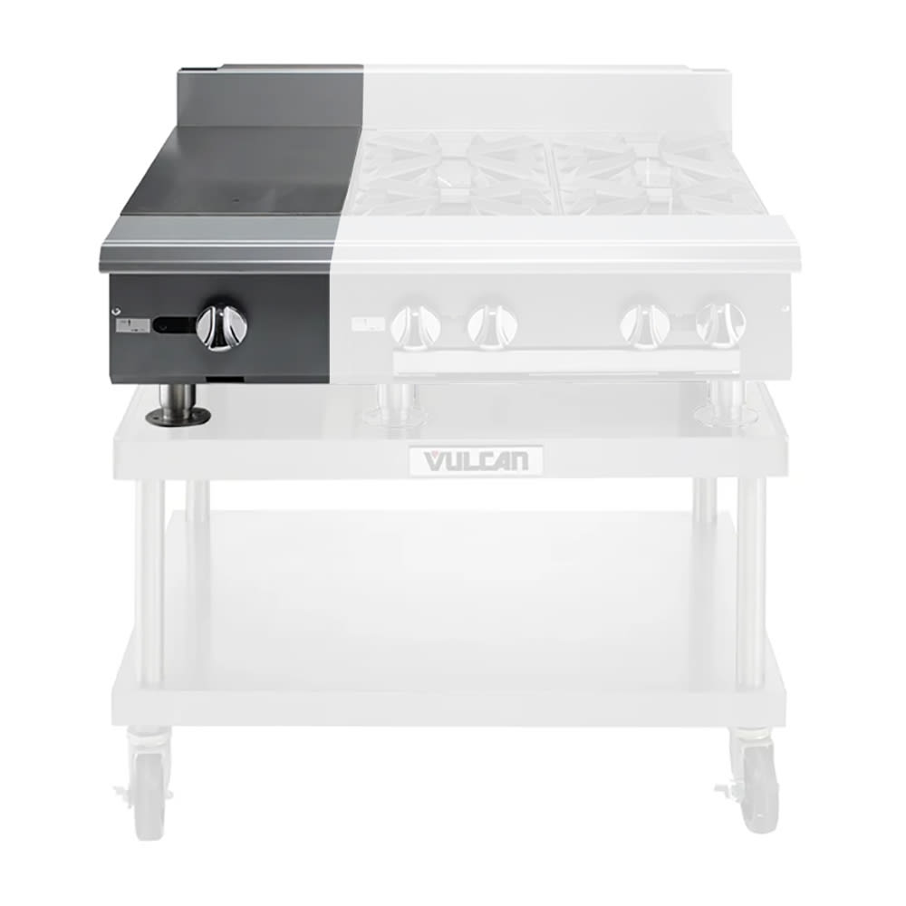 207-V112HNG 12" Gas Range Top w/ (1) Hot Top - Modular, Natural Gas