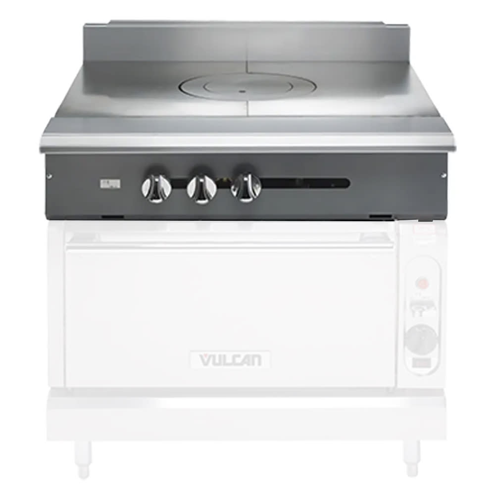 207-V1FT36LP 36" Gas Range Top w/ (1) French Top - Modular, Liquid Propane