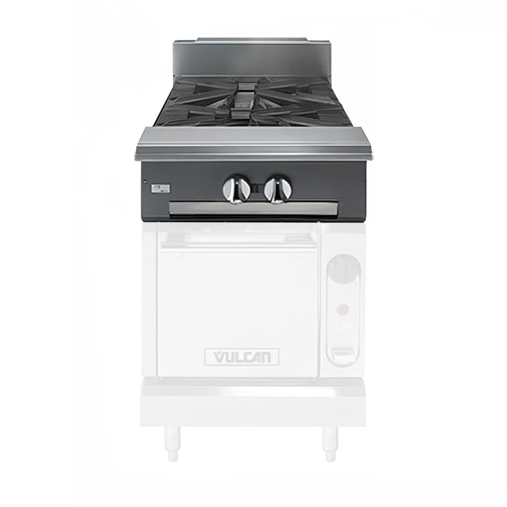 207-V2B18NG 18" 2 Burner Gas Range Top - Modular, Natural Gas