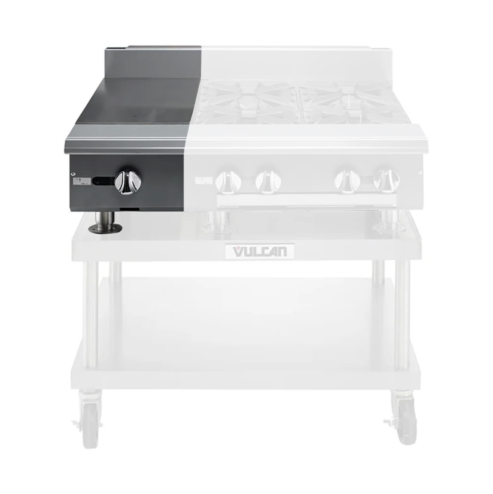 207-V112HLP 12" Gas Range Top w/ (1) Hot Top - Modular, Liquid Propane