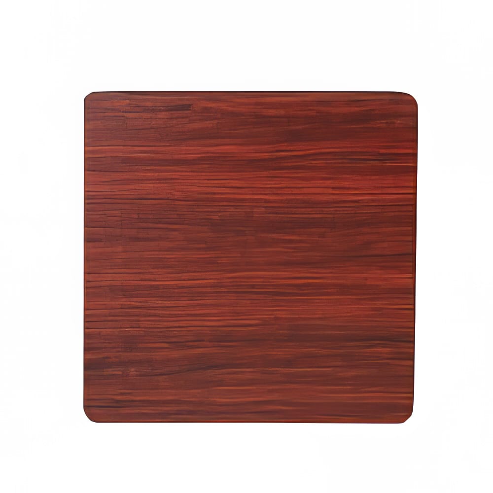 203-ROYRTTBM2442T 24" x 42" Rectangular Reversible Melamine Table Top, Black/Mahogany
