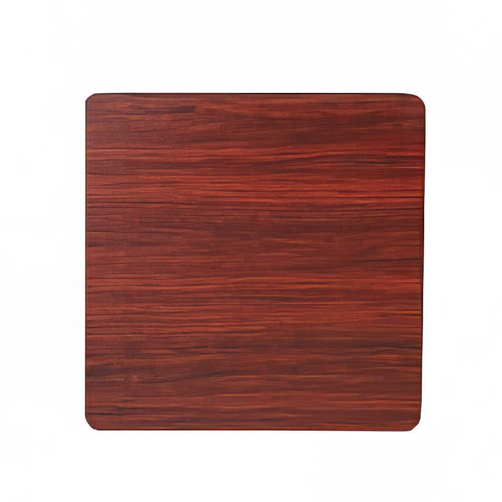 203-ROYRTTBM3048T 30" x 48" Rectangular Reversible Melamine Table Top, Black/Mahogany