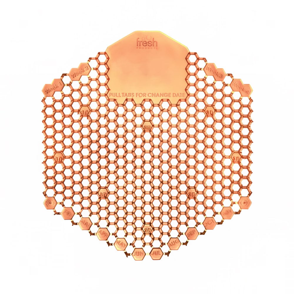 203-URNSCRN3WDSMANGO Splash-Proof Urinal Screen - Orange, Mango