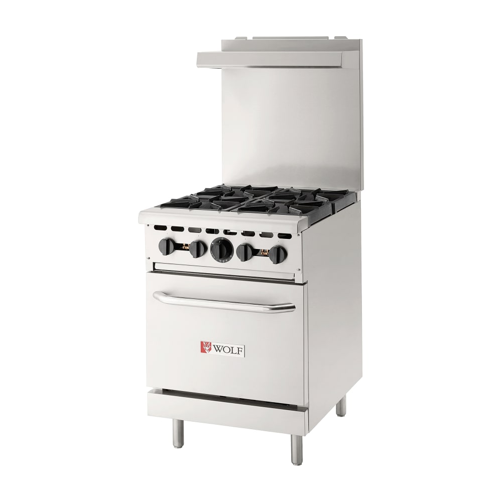 290-WX244BP 24" 4 Burner Gas Range w/ Standard Oven, Liquid Propane