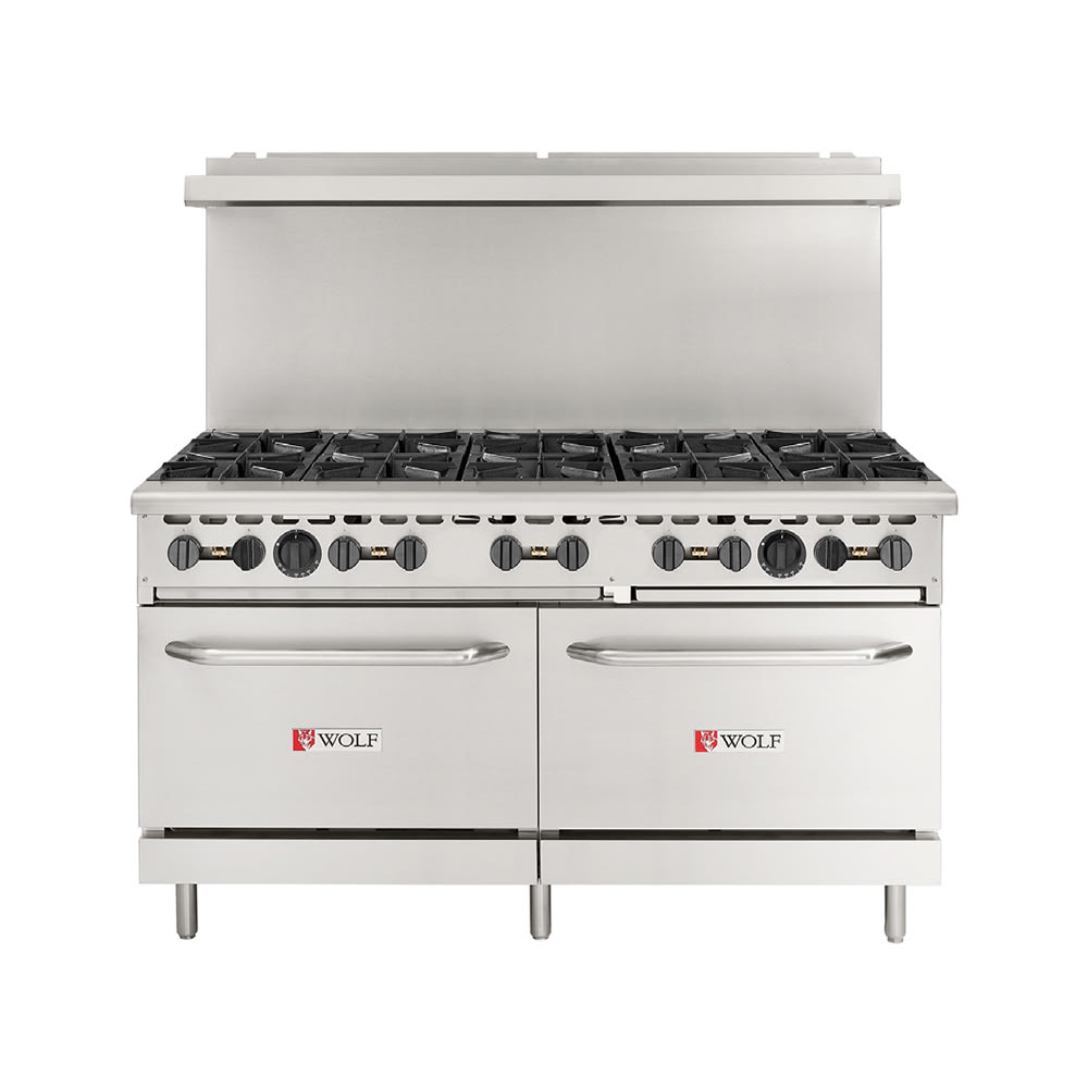 290-WX6010BN 60" 10 Burner Gas Range w/ (2) Standard Ovens, Natural Gas