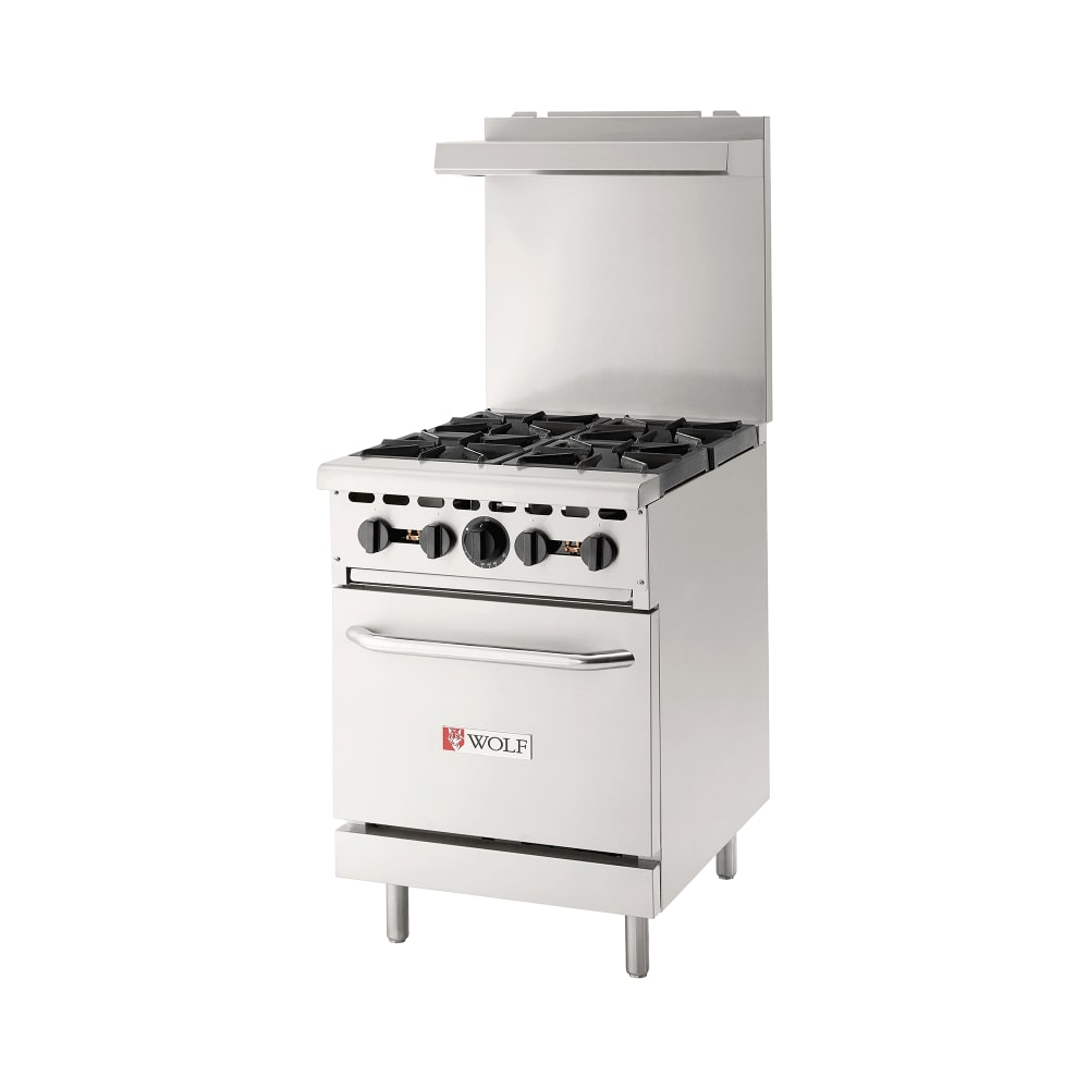 Wolf WX24 4BN 24 4 Burner Gas Range w Standard Oven Natural Gas