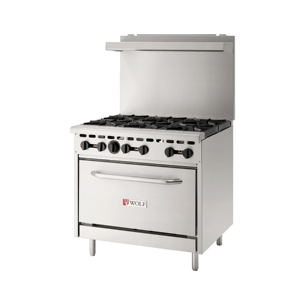 290-WX366BP 36" 6 Burner Gas Range w/ Standard Oven, Liquid Propane