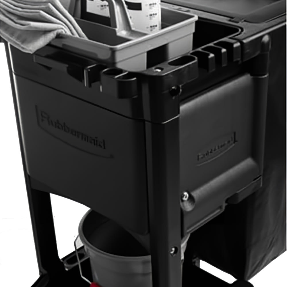 007-1861443 Locking Cabinet Door Kit for Executive Janitor Cleaning Cart, Black