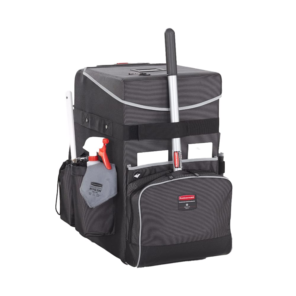 007-1902465 Housekeeping Cart w/ Large Caddy - 22" x 15" x 24 3/4", Black