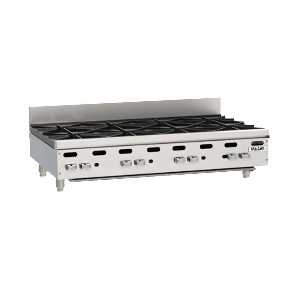 207-VHP848NG 48" Gas Hotplate w/ (8) Burners & Infinite Controls, Natural Gas