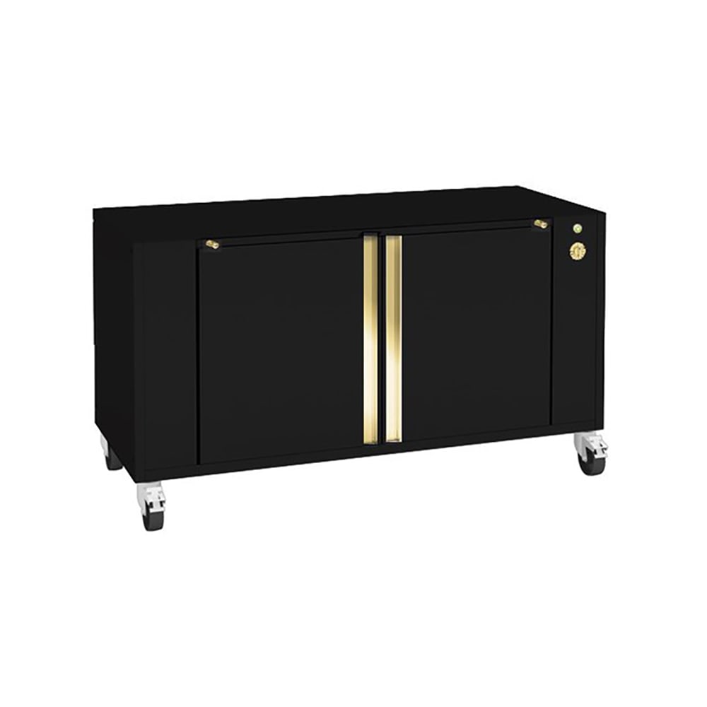 481-1375SCLB 54 1/4"W Mobile Heated Base Cabinet for GrandFlame 1375-2 & 1375-5 - Black,...