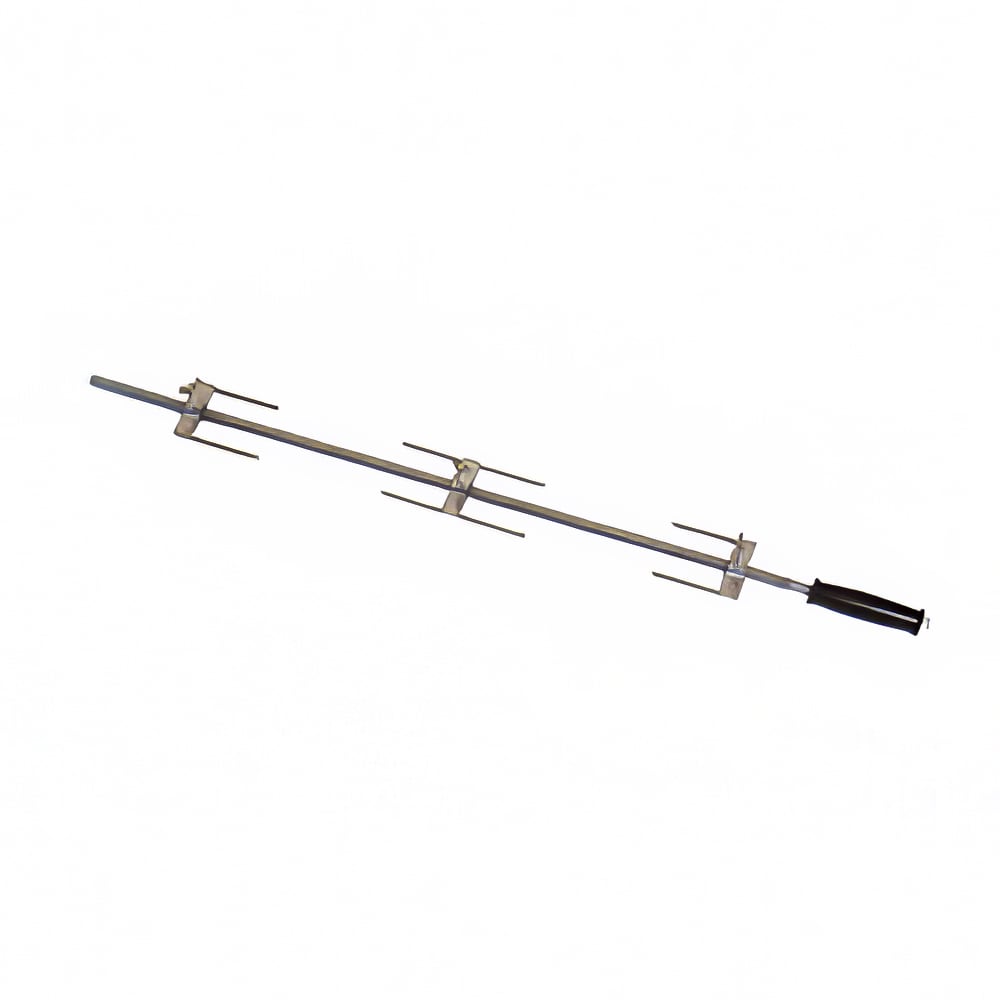 481-BP9 Traditional Chicken Spit w/ (1) Double & (2) Single Prongs for MasterFlame 975 Rotiss...
